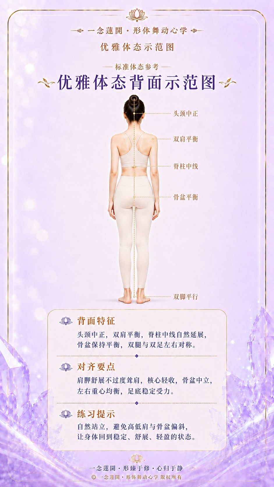 优雅体态背面参照